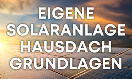 Solaranlage Hausdach Balkonanlage